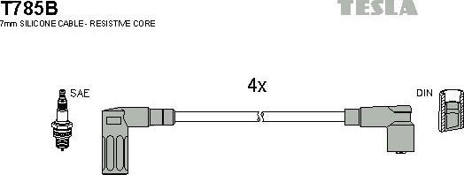 TESLA T785B - Set kablova za paljenje www.molydon.hr