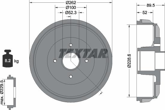 Textar 94049700 - Bubanj kočnica www.molydon.hr