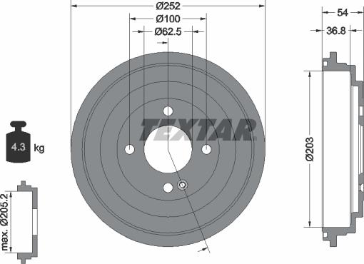 Textar 94046700 - Bubanj kočnica www.molydon.hr