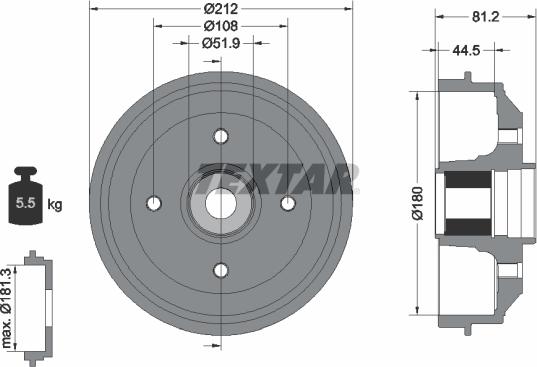 Textar 94041900 - Bubanj kočnica www.molydon.hr