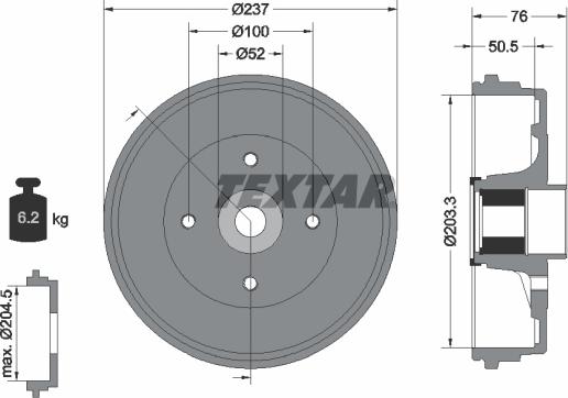 Textar 94041400 - Bubanj kočnica www.molydon.hr