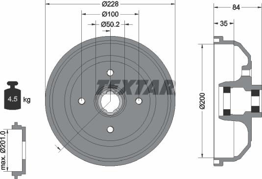 Textar 94042300 - Bubanj kočnica www.molydon.hr