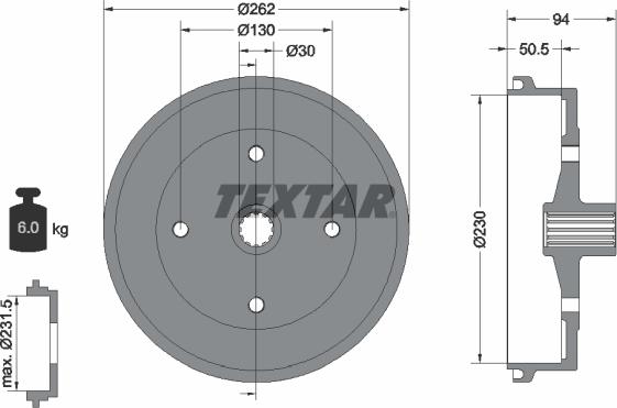 Textar 94004700 - Bubanj kočnica www.molydon.hr