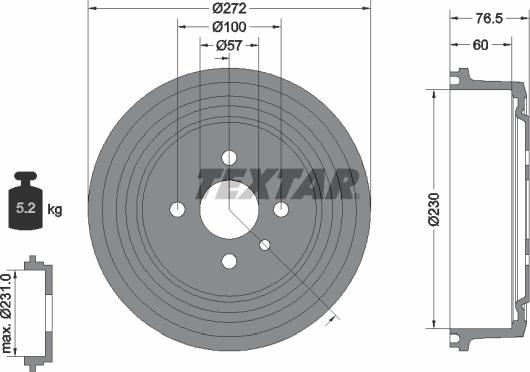 Textar 94003700 - Bubanj kočnica www.molydon.hr