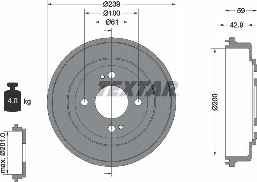 Textar 94015300 - Bubanj kočnica www.molydon.hr