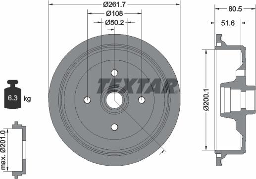 Textar 94012800 - Bubanj kočnica www.molydon.hr