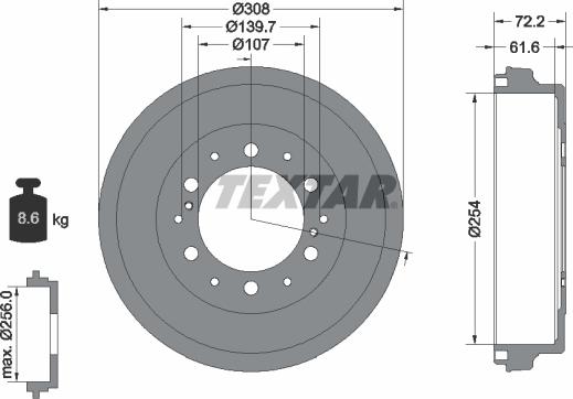 Textar 94039900 - Bubanj kočnica www.molydon.hr