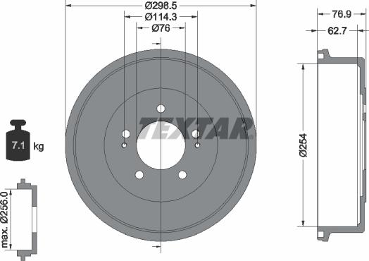 Textar 94035700 - Bubanj kočnica www.molydon.hr