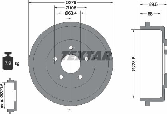 Textar 94024400 - Bubanj kočnica www.molydon.hr