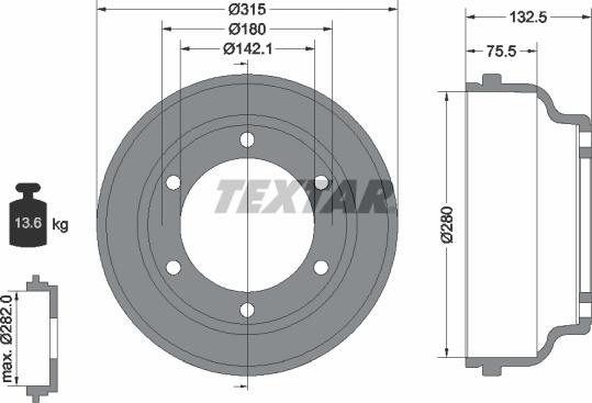 Textar 94024800 - Bubanj kočnica www.molydon.hr