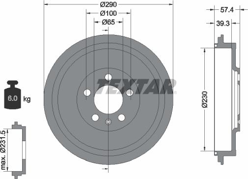 Textar 94024300 - Bubanj kočnica www.molydon.hr