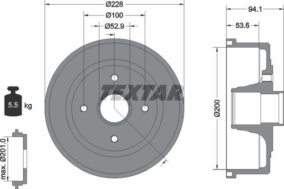 Textar 94024200 - Bubanj kočnica www.molydon.hr