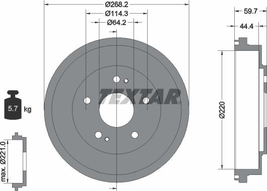 Textar 94023000 - Bubanj kočnica www.molydon.hr