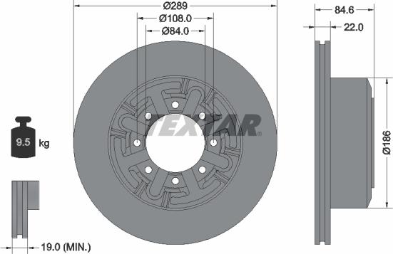 Textar 93089600 - Kočioni disk www.molydon.hr