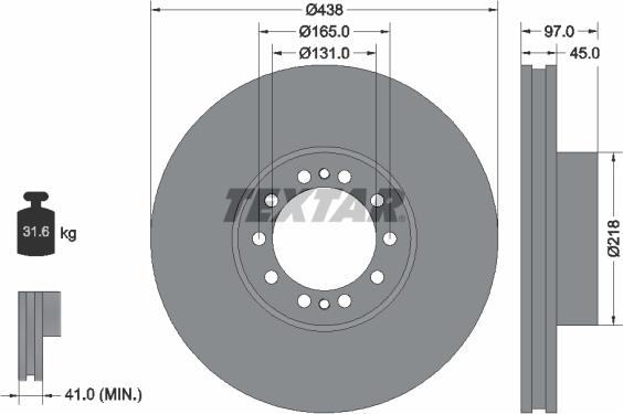 Textar 93086100 - Kočioni disk www.molydon.hr