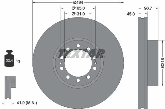 Textar 93105000 - Kočioni disk www.molydon.hr