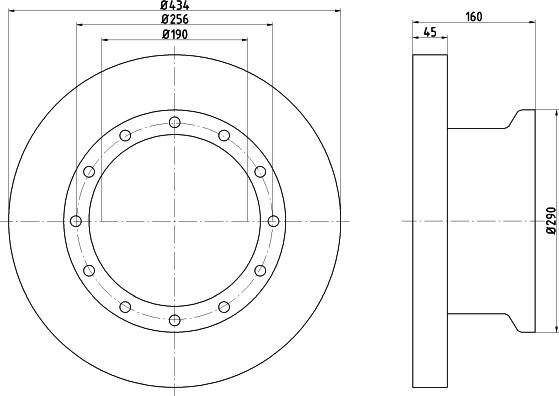 Textar 93105100 - Kočioni disk www.molydon.hr