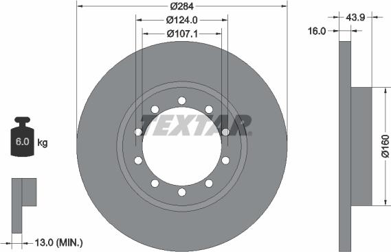 Textar 93242500 - Kočioni disk www.molydon.hr