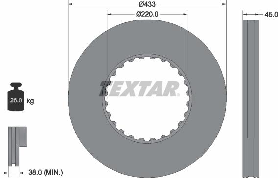 Textar 93272000 - Kočioni disk www.molydon.hr