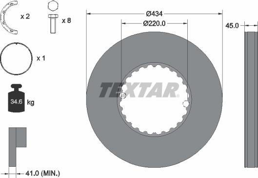 Textar 93272100 - Kočioni disk www.molydon.hr