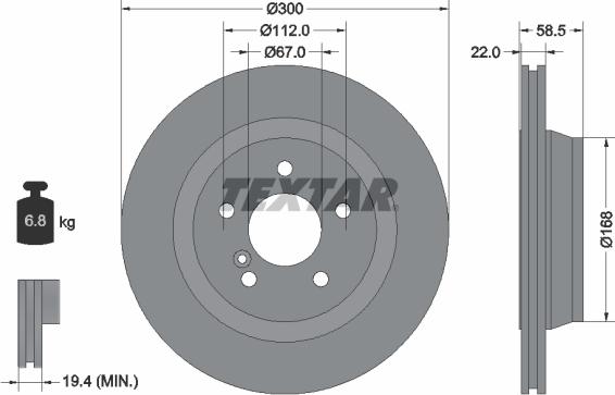 Textar 92099500 - Kočioni disk www.molydon.hr