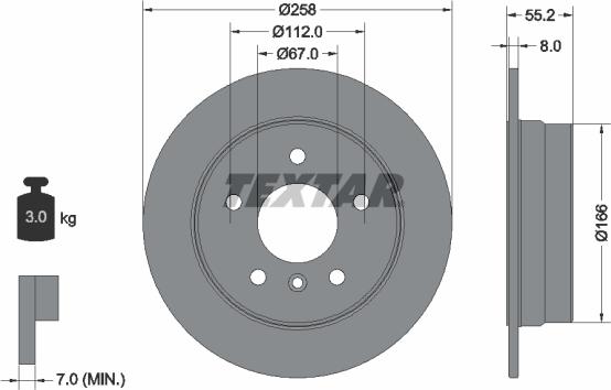 Textar 92099700 - Kočioni disk www.molydon.hr