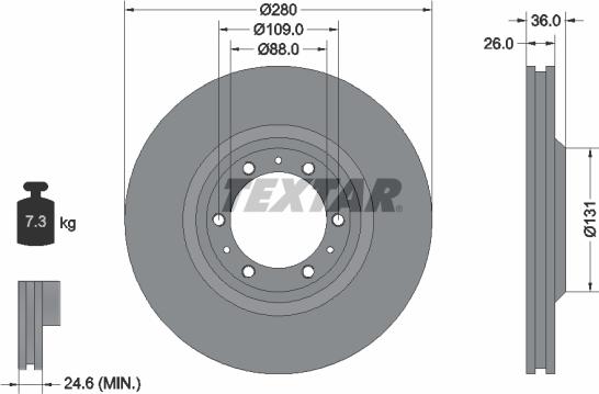 Textar 92091400 - Kočioni disk www.molydon.hr