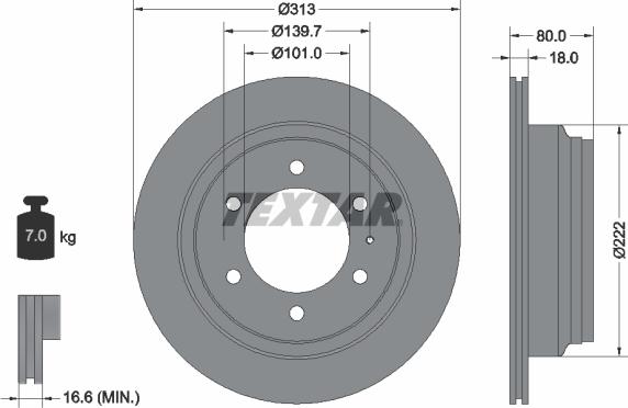 Textar 92091600 - Kočioni disk www.molydon.hr