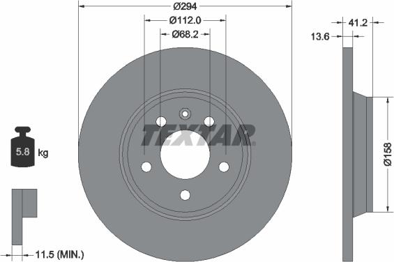 Textar 92098100 - Kočioni disk www.molydon.hr