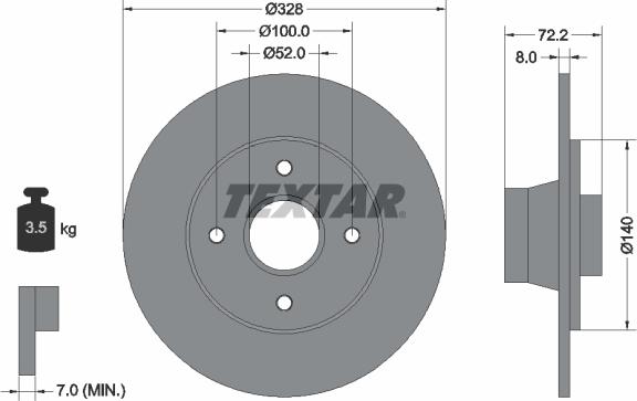 Textar 92049200 - Kočioni disk www.molydon.hr