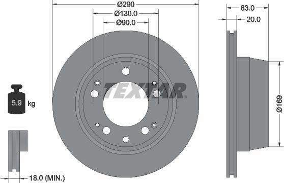 Textar 92048300 - Kočioni disk www.molydon.hr