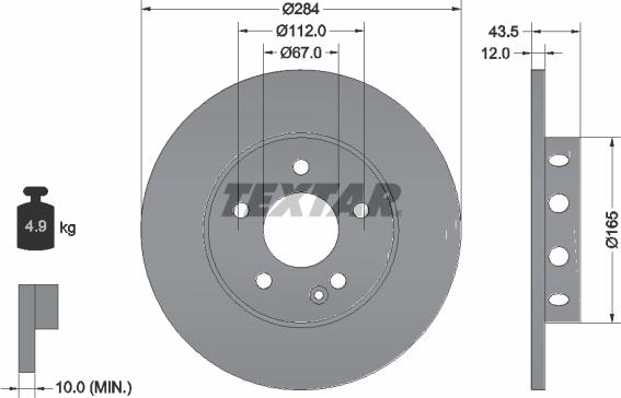 Textar 92059300 - Kočioni disk www.molydon.hr