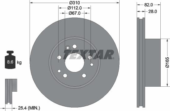 Textar 92056700 - Kočioni disk www.molydon.hr