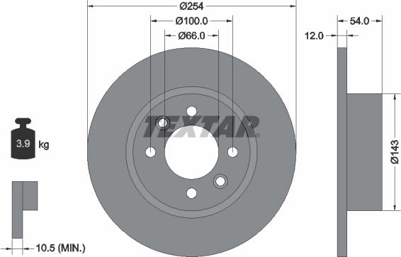 Textar 92051500 - Kočioni disk www.molydon.hr