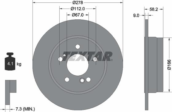 Textar 92058000 - Kočioni disk www.molydon.hr