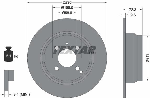 Textar 92058700 - Kočioni disk www.molydon.hr