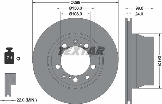 Textar 92052400 - Kočioni disk www.molydon.hr