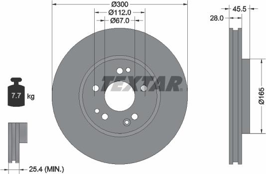 Textar 92057900 - Kočioni disk www.molydon.hr