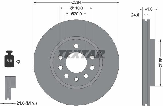 Textar 92066200 - Kočioni disk www.molydon.hr