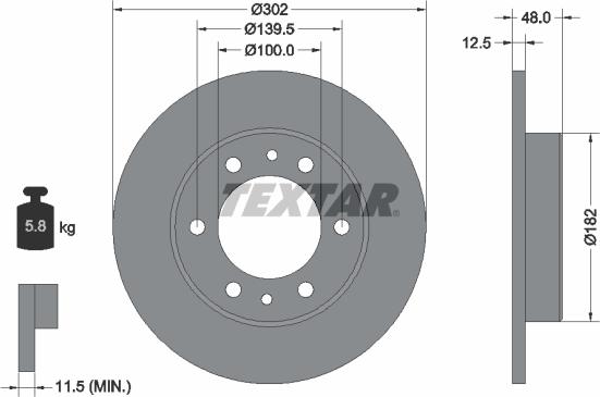 Textar 92063400 - Kočioni disk www.molydon.hr