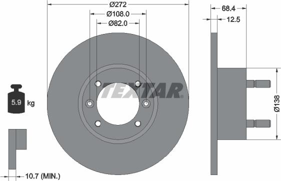 Textar 92062200 - Kočioni disk www.molydon.hr