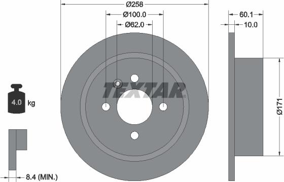 Textar 92019200 - Kočioni disk www.molydon.hr