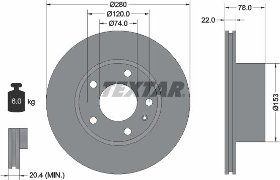 Textar 92013800 - Kočioni disk www.molydon.hr