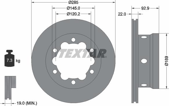 Textar 92089805 - Kočioni disk www.molydon.hr