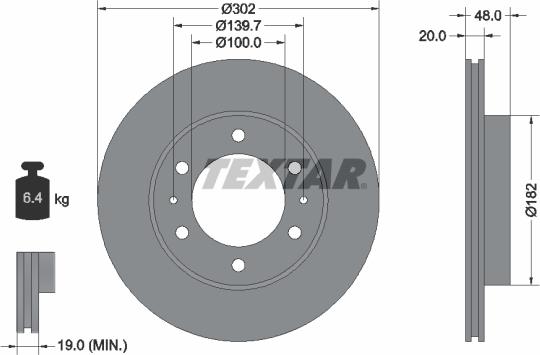 Textar 92080400 - Kočioni disk www.molydon.hr