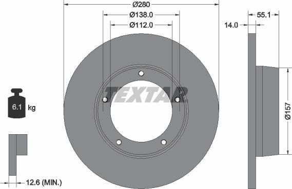 Textar 92081100 - Kočioni disk www.molydon.hr