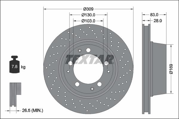 Textar 92039405 - Kočioni disk www.molydon.hr