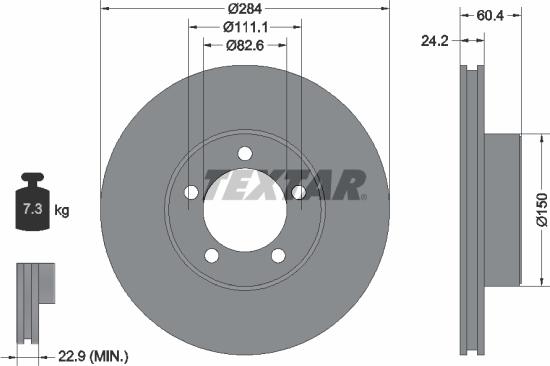 Textar 92031605 - Kočioni disk www.molydon.hr