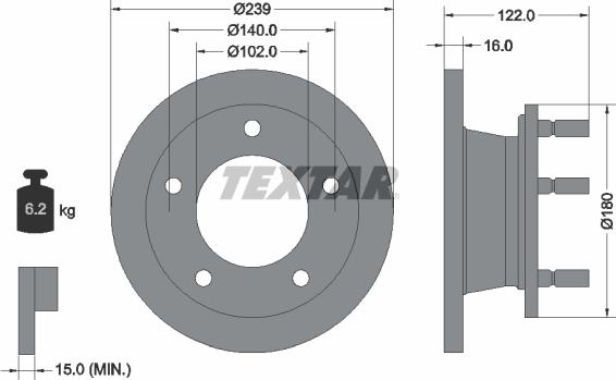 Textar 92038900 - Kočioni disk www.molydon.hr