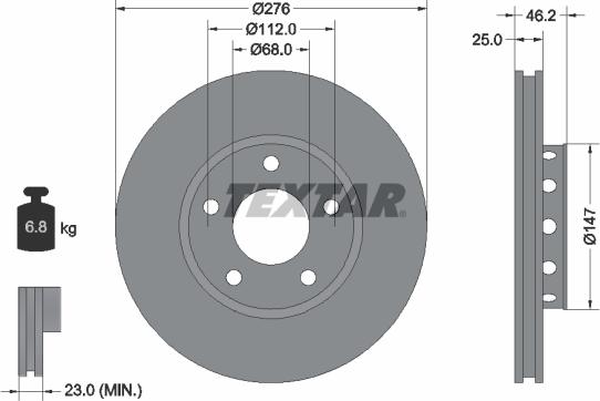 Textar 92037200 - Kočioni disk www.molydon.hr